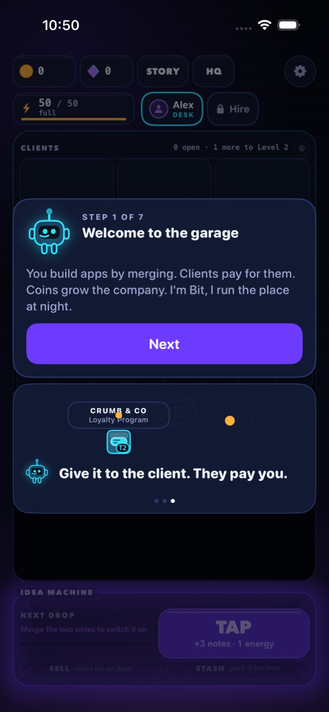 The garage. Bit walks you in.
