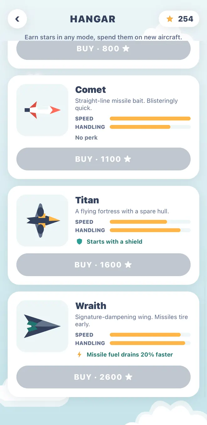 Wraith: Missile fuel drains 20% faster